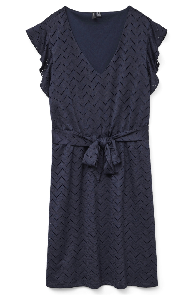 VMTHAS SL SHORT V-NECK DRESS JRS GA 10328126 NAVY BLAZER